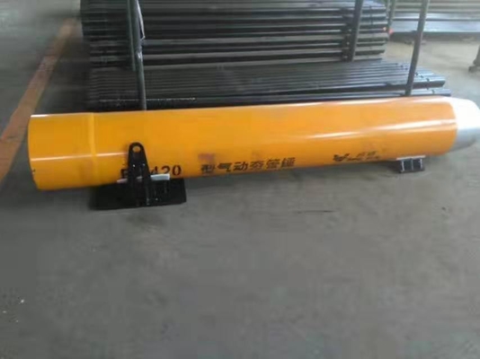 BH420 de pneumatische Pijp het Aanstampen Kracht 800T 2.8m van het Hamereffect Lange Geel